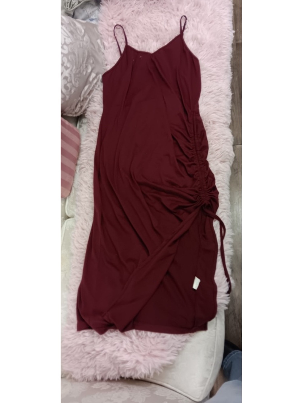 Red wine Asymmetrical dress